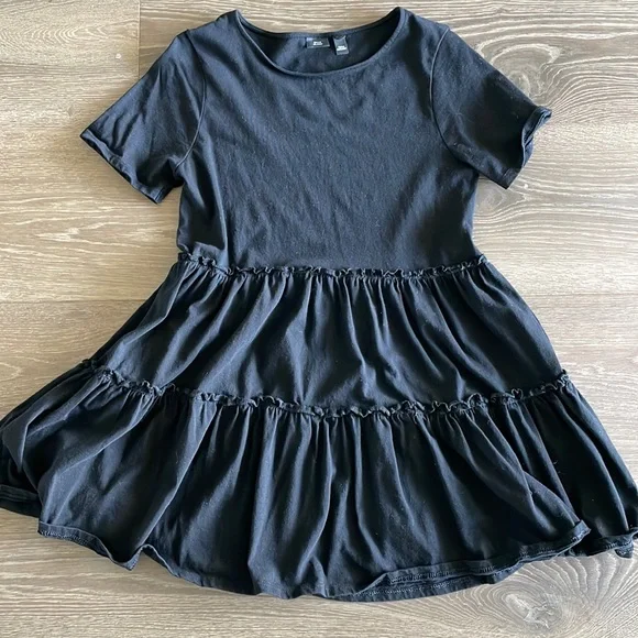 black feather trim mini dress Feather Trim Chain Strap Mini Dress